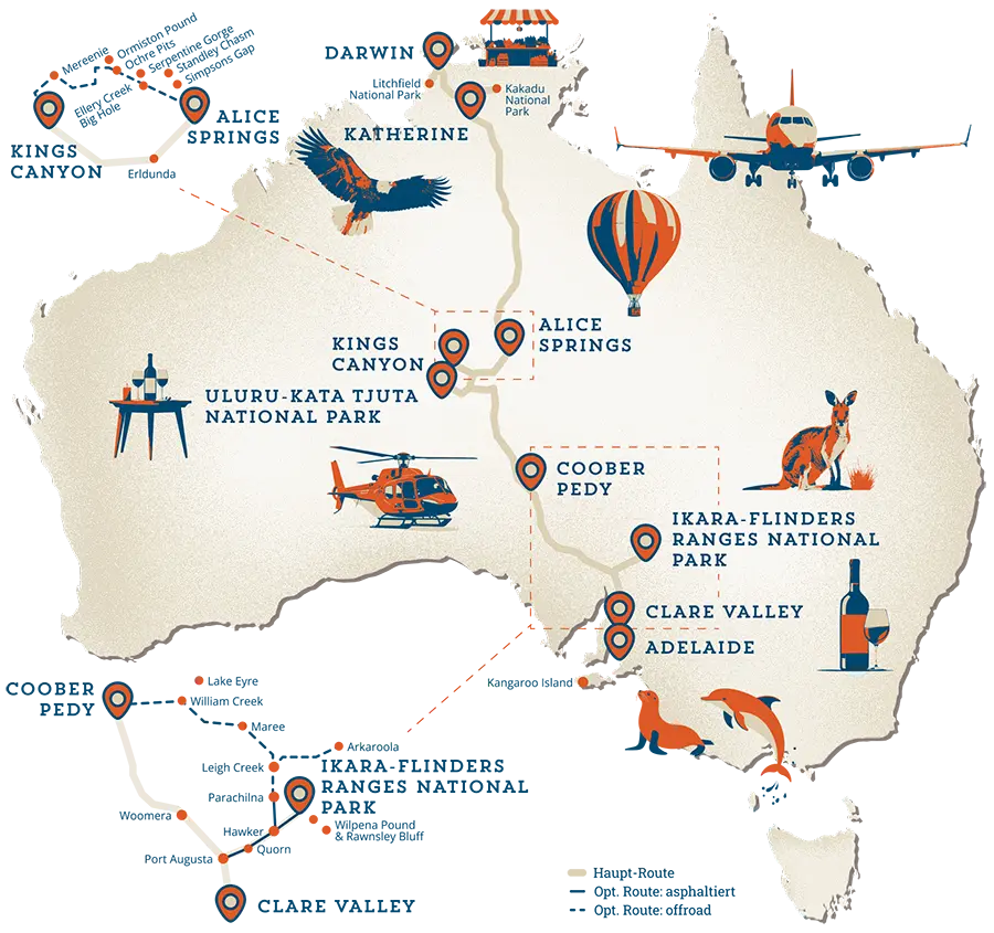 Luxus-Route auf dem Explorers Way für einen exklusiven Australien-Roadtrip